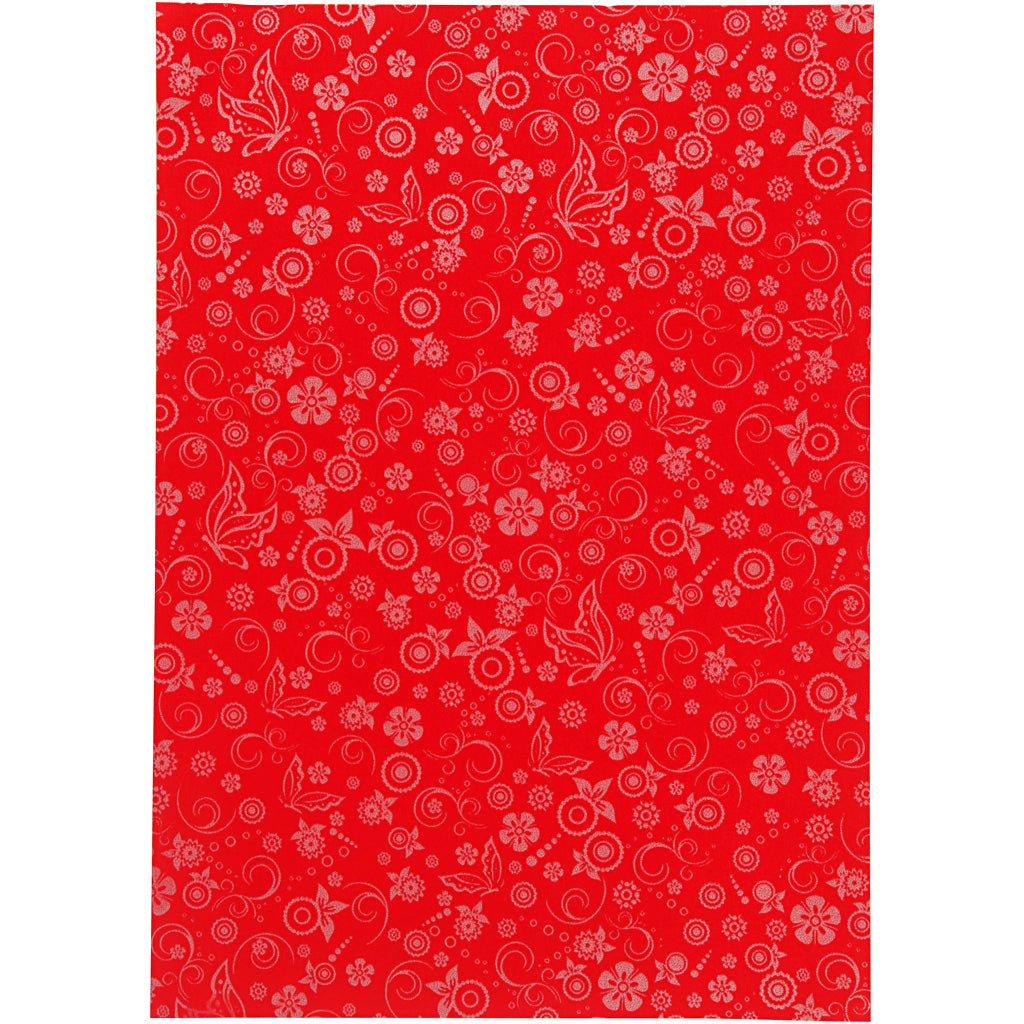 Creativ Firmenpapier, A4, Blatt 210x297 mm, 80 gr, rot, 20 Blatt 1 Karton