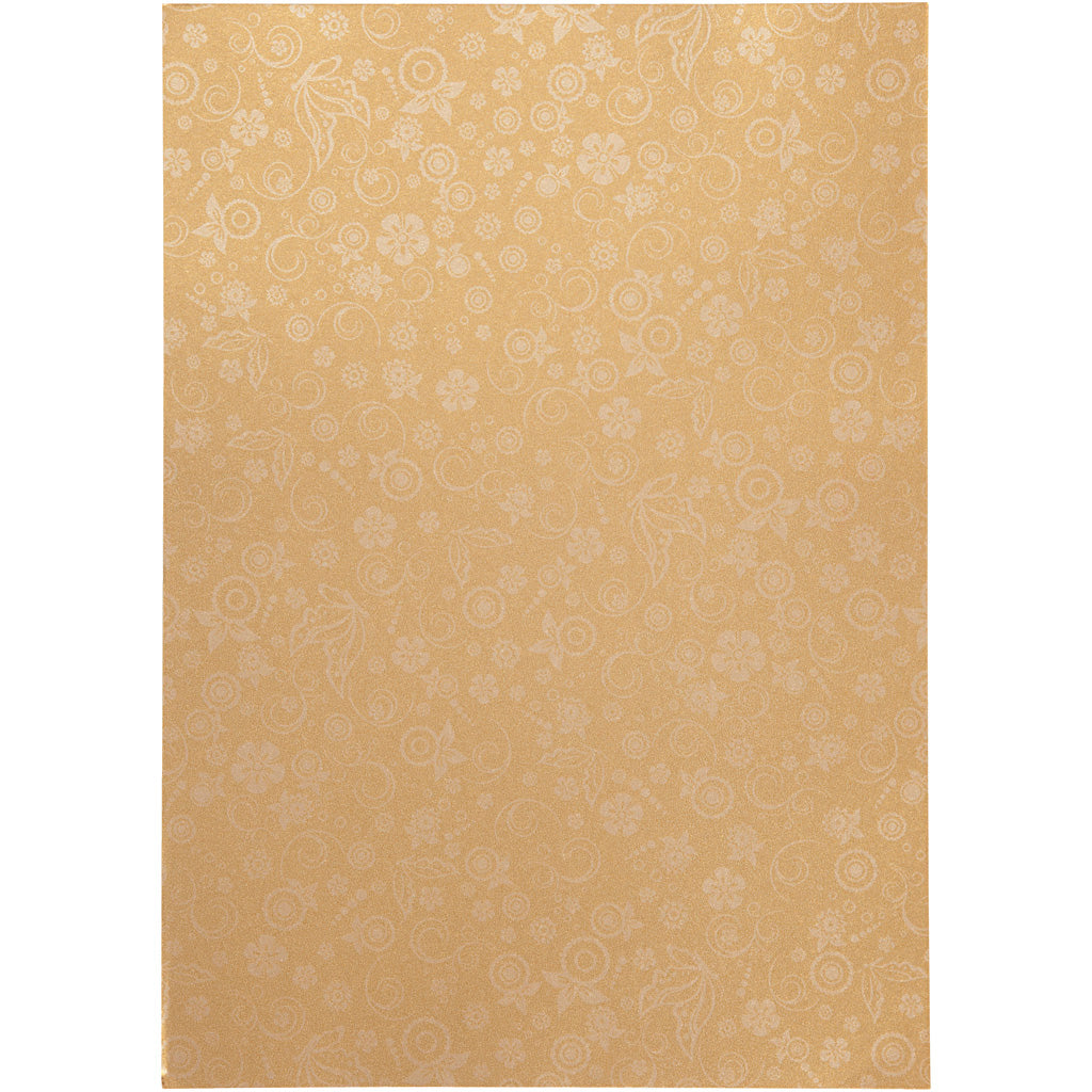 Creativ Firmenpapier, A4, Blatt 210x297 mm, 80 gr, Gold, 20 Blatt 1 Karton