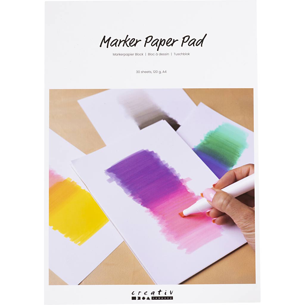 Kreativunternehmen Papierblock für Stifts White A4, 30 Firls
