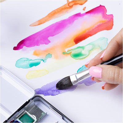Creativ Company Aquarellblock, A4, Blatt 210 x 297 mm, kaltgepresst, mittlere Körnung, 300 g, weiß, 20 Blatt 1 Stück