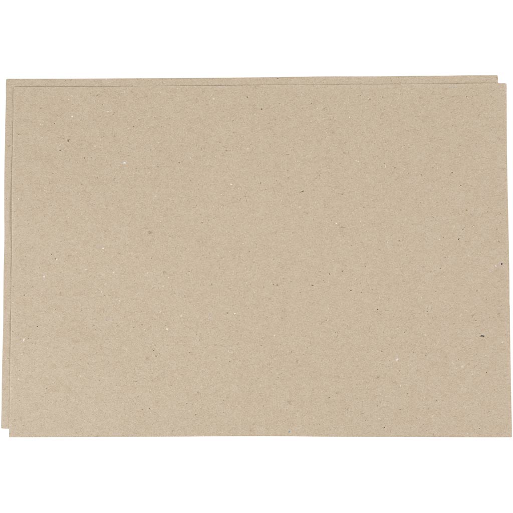 Creativ Company Kraftpapier, A4, Blatt 210x297 mm, 135 gr, graubraun, 500 Blatt 1 Karton
