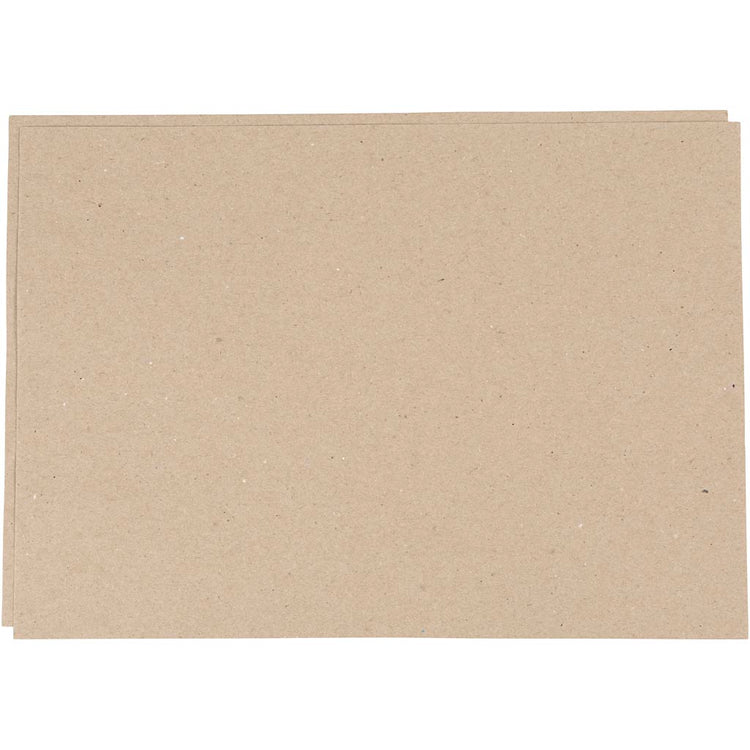 Creativ Company Kraftpapier, A4, Blatt 210x297 mm, 135 gr, graubraun, 500 Blatt 1 Karton