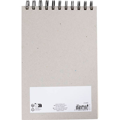 Creativ Company Block für Ölpastelle, A5, Blatt 148x210 mm, 300 g, weiß, 15 Blatt 1 Stück