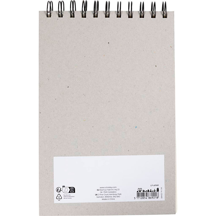 Creativ Company Block für Ölpastelle, A5, Blatt 148x210 mm, 300 g, weiß, 15 Blatt 1 Stück
