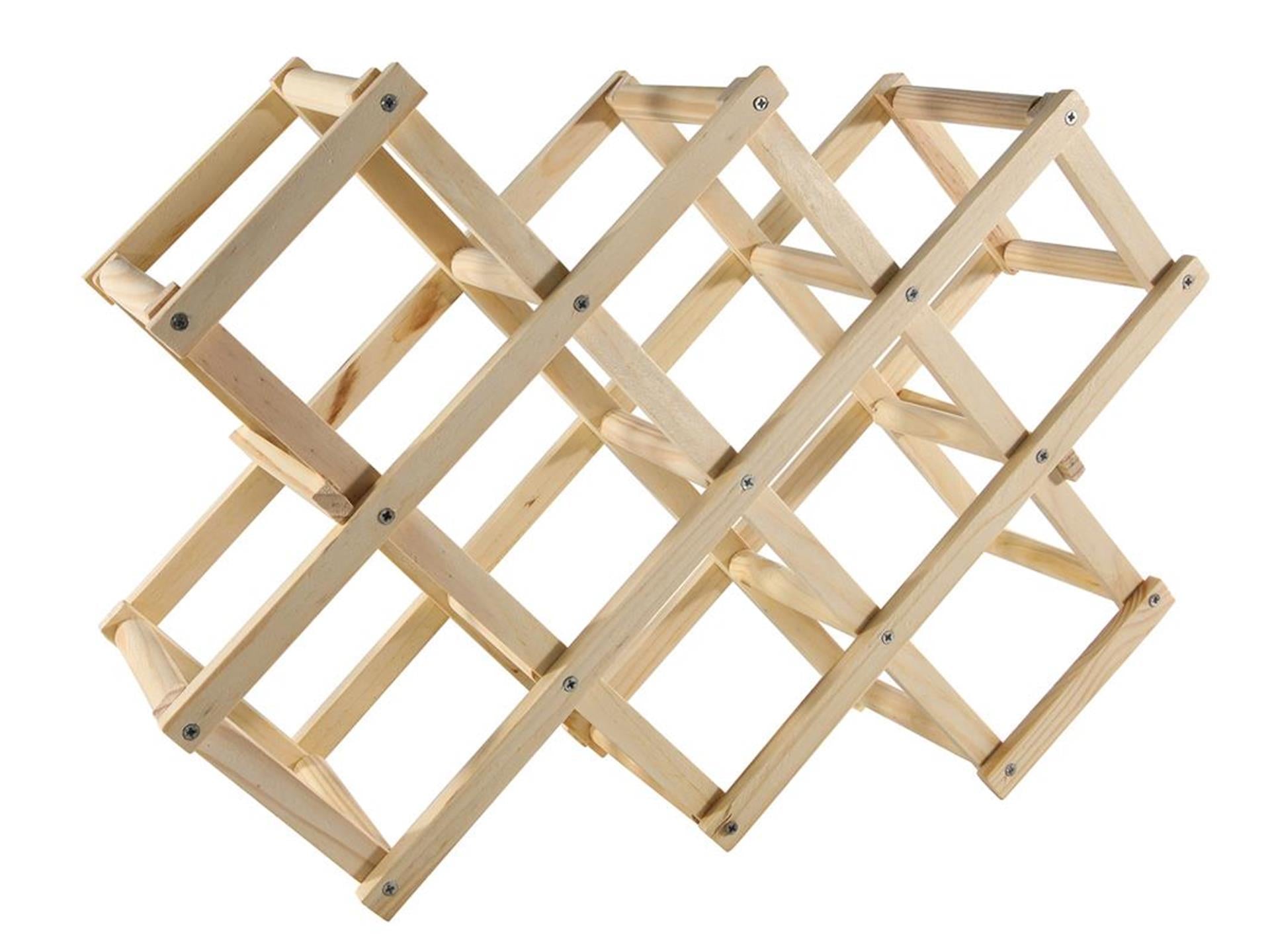 Svenska Living Weinregal aus Holz für 10 Flaschen
