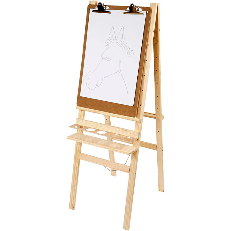 Creativ Company Doppelseitige Zeichenstaffelei, H: 134 cm, B: 58 cm, 1 Stück