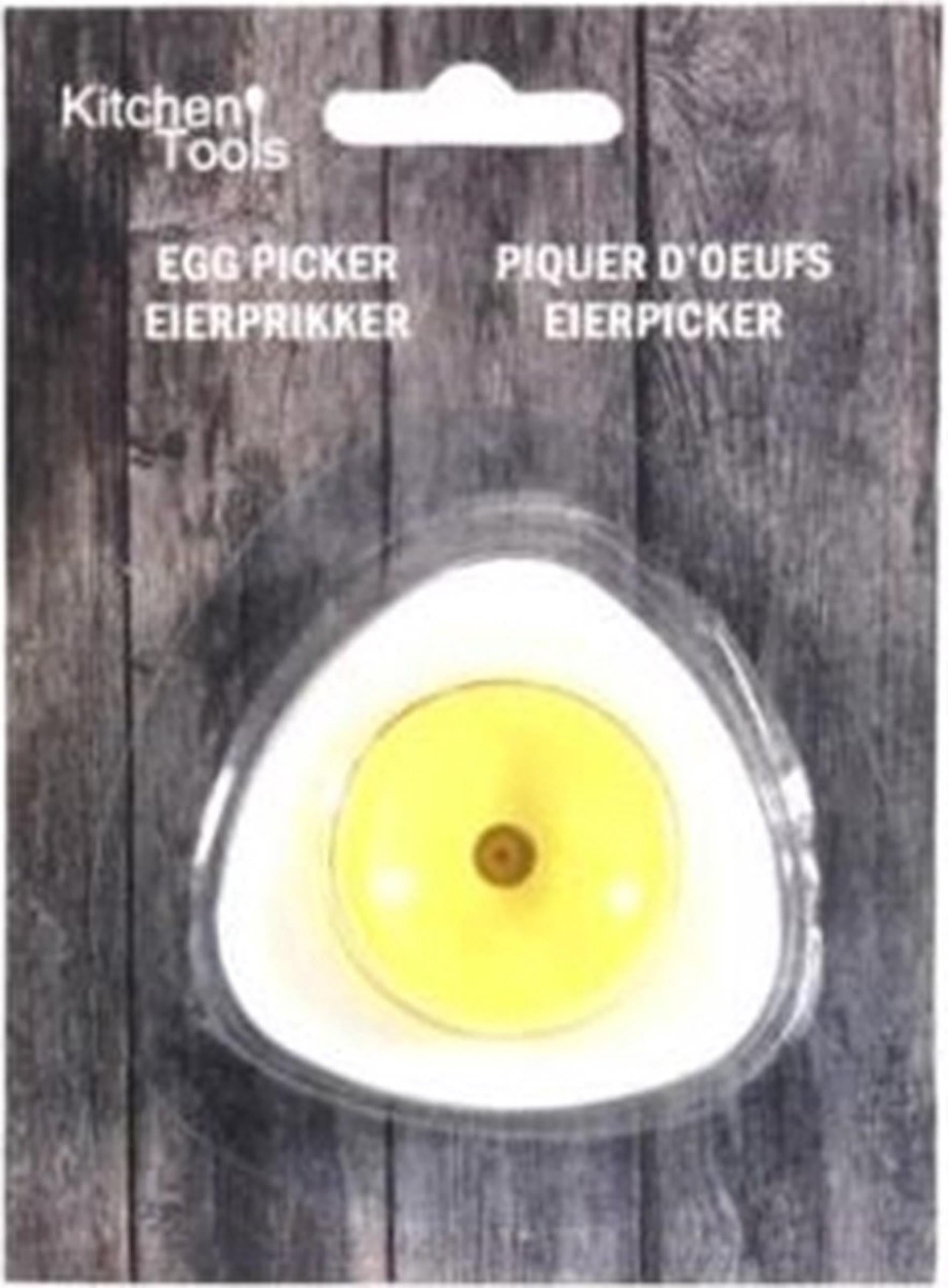 Küchengeräte Eierstecher gelb weiß