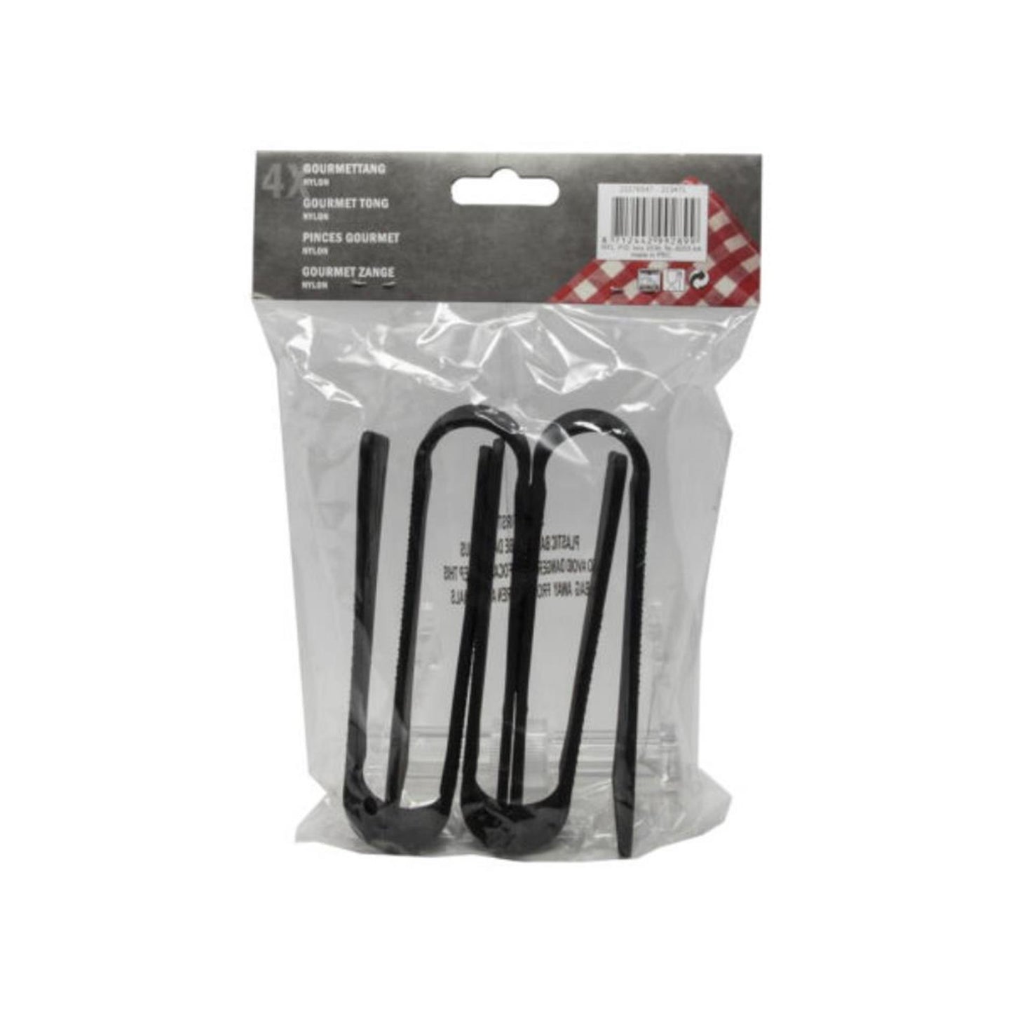 Küchengeräte Gourmet-Zange 14 cm, Beutel mit 4 Stück