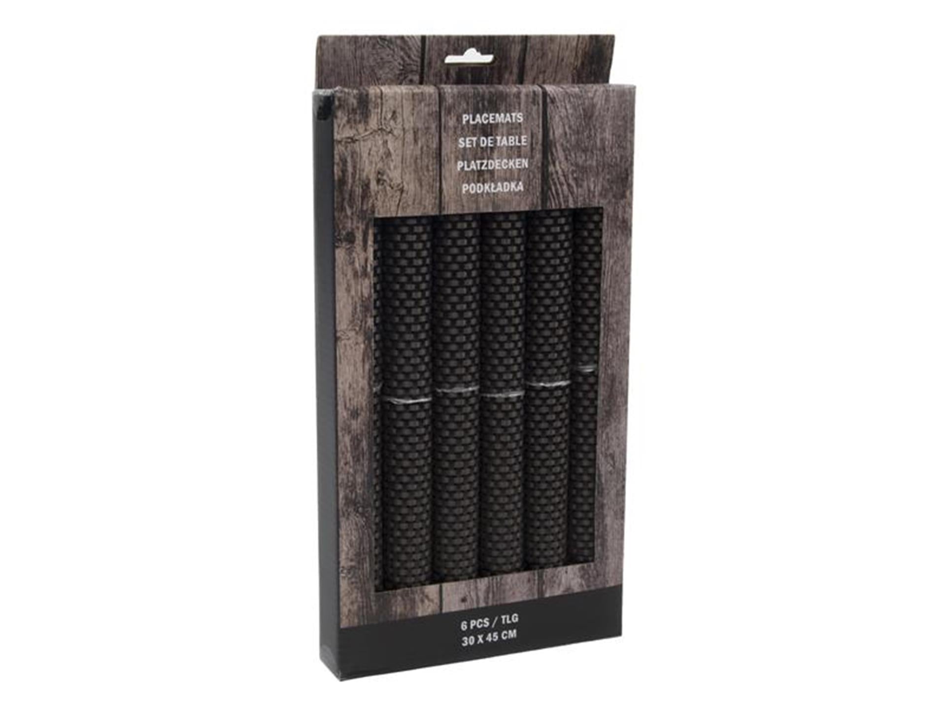 Svenska Living Tischset, 6er-Set, 30 x 45 cm, Polybraun