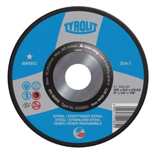 Tyrolit abs 125x6,0mm a30q-bf basic st edelstahl | 10 Stk