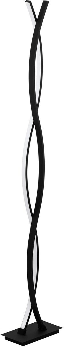 Eglo Lasana 3 Stehleuchte - LED - 142 cm - Schwarz und Weiß