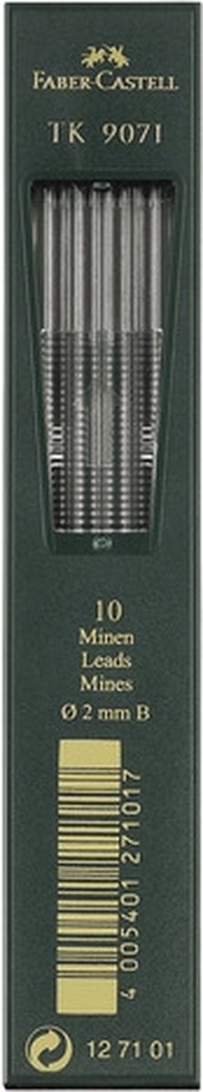 Faber-Castell Bleistiftminen TK9071 2,0 mm 4h, Schachtel mit 5 Stück