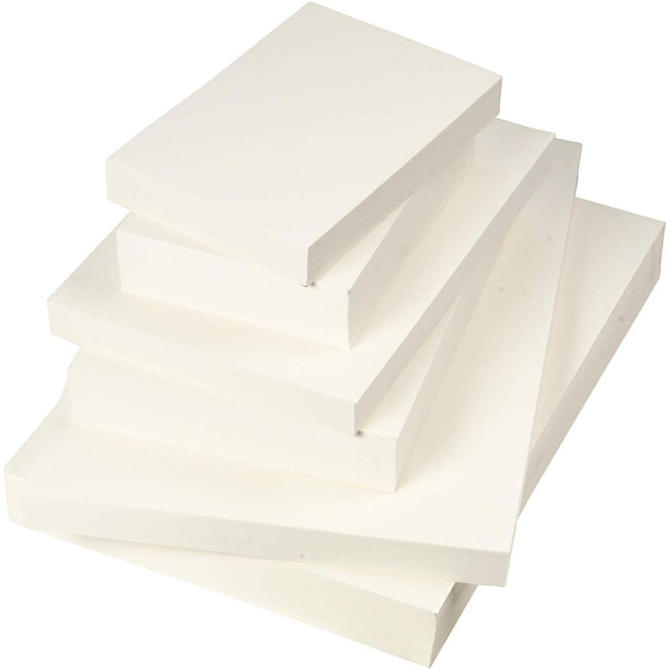 Aquarellpapier, A3, A4, A5, 200+300 gr, weiß, 6x100 Blatt 1 Box