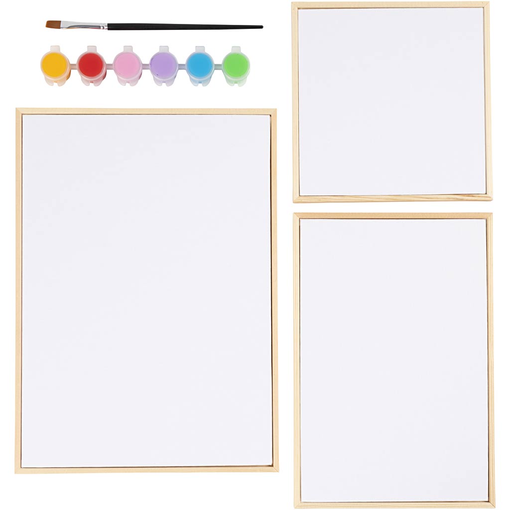 Creativ Company Set Leinwandplatten, bunt, 1 Box