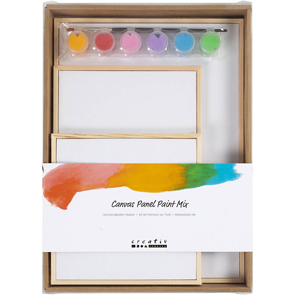 Creativ Company Set Leinwandplatten, bunt, 1 Box