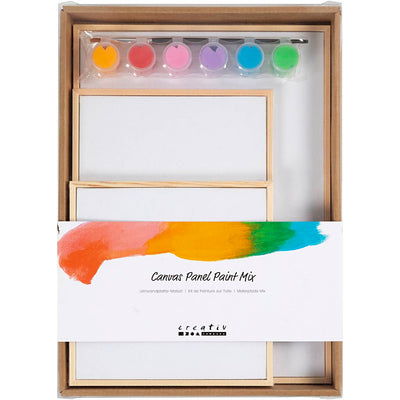 Creativ Company Set Leinwandplatten, bunt, 1 Box