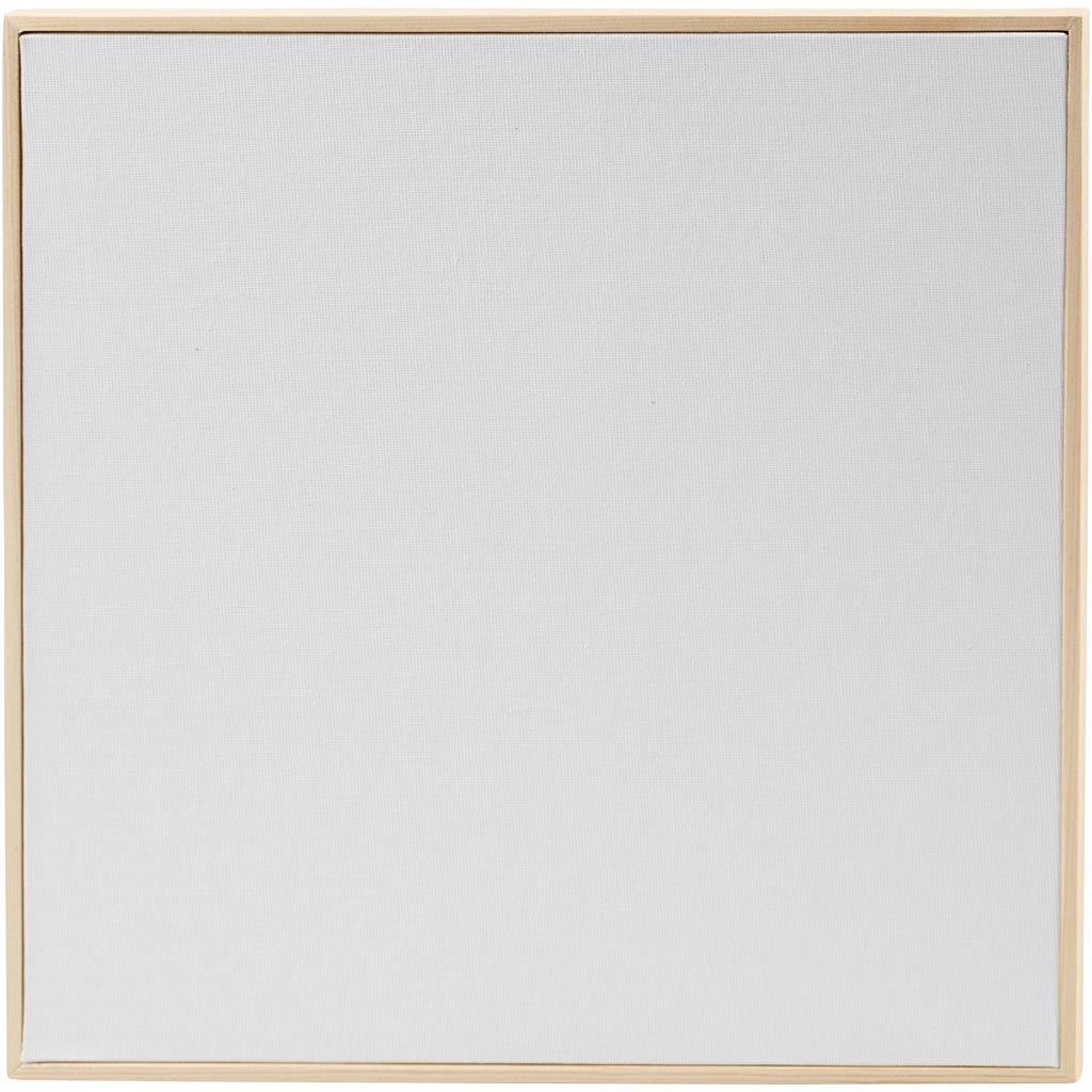 Creativ Company Leinwandpaneel mit Rahmen, Größe 30x30 cm, 280 g, weiß, 10 Stück 1 Karton