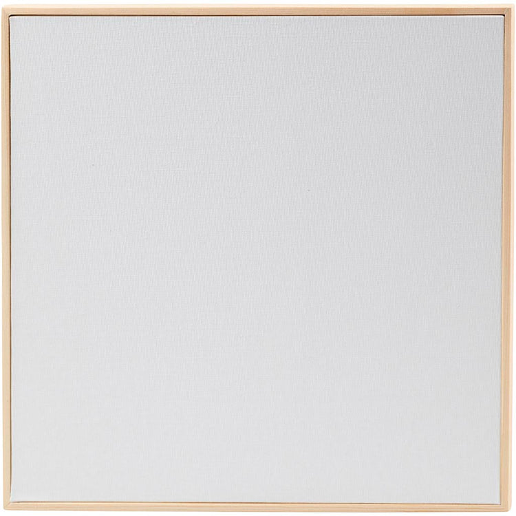 Creativ Company Leinwandpaneel mit Rahmen, Größe 30x30 cm, 280 g, weiß, 10 Stück 1 Karton