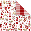 Vivi Gade Designpapier, Nussknacker, 180 g, Gold, Rot, Weiß, 3 Blatt 1 Box