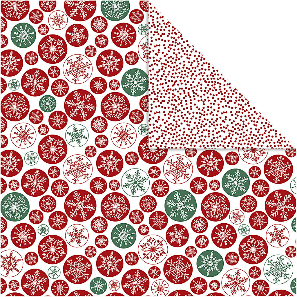Vivi Gade Designpapier, Eiskristallpunkte, Blatt 30,5 x 30,5 cm, 180 g, 5 Blatt 1 Box