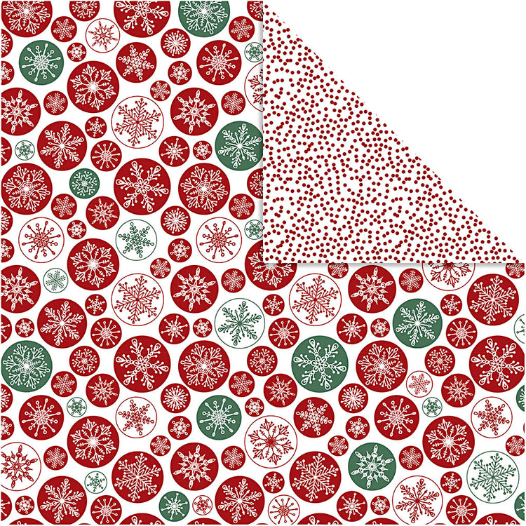 Vivi Gade Designpapier, Eiskristallpunkte, Blatt 30,5 x 30,5 cm, 180 g, 5 Blatt 1 Box