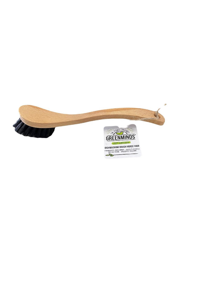 Greenminds Spülbürste aus Rosshaar aus Holz