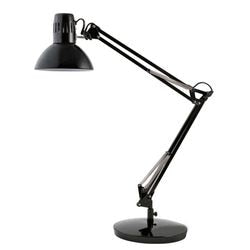 Schreibtischlampe Alba 260x260x890 mm schwarz