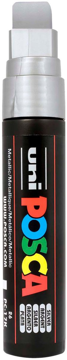 Uni Posca Lackmarker 17 Karat Silber – Blockspitze 15 mm