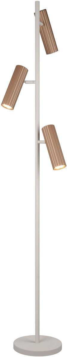 Trio Soka - Stehleuchte - Mokka - exkl. 3x gu10 5 W - Fußschalter