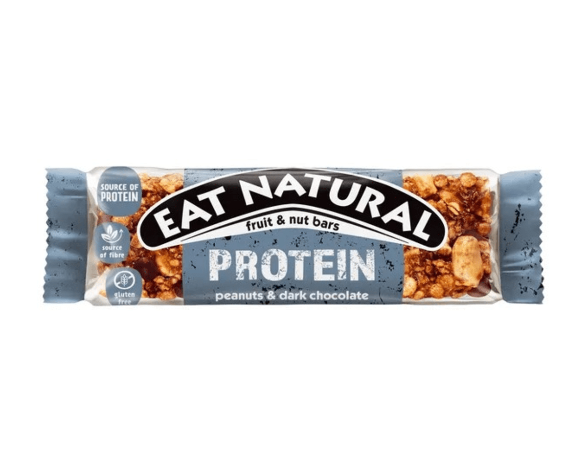 Essen Sie natürliches Protein voller Erdnüsse und Schokolade (12x 40gr)