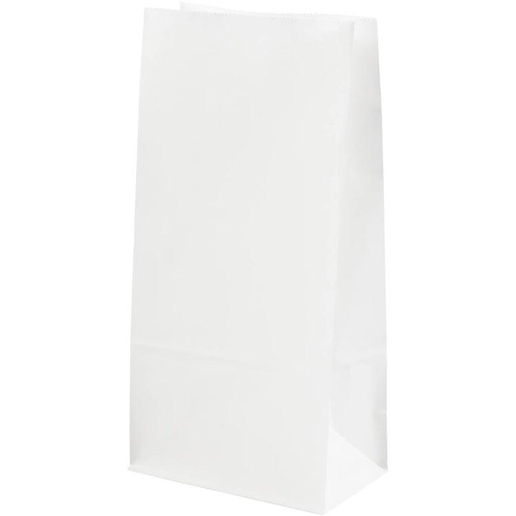 Creativ Company Papiertüten, H: 22,5 cm, Größe 6,5x11 cm, 50 gr, weiß, 100 Stück 1 Karton