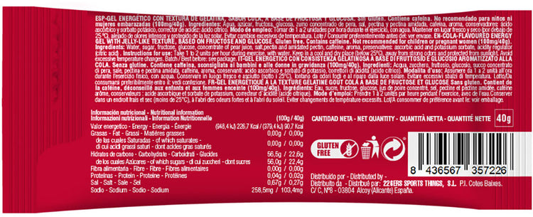 226ers Hydrajelly 100 mg Koffein Cola-Gel 40 g
