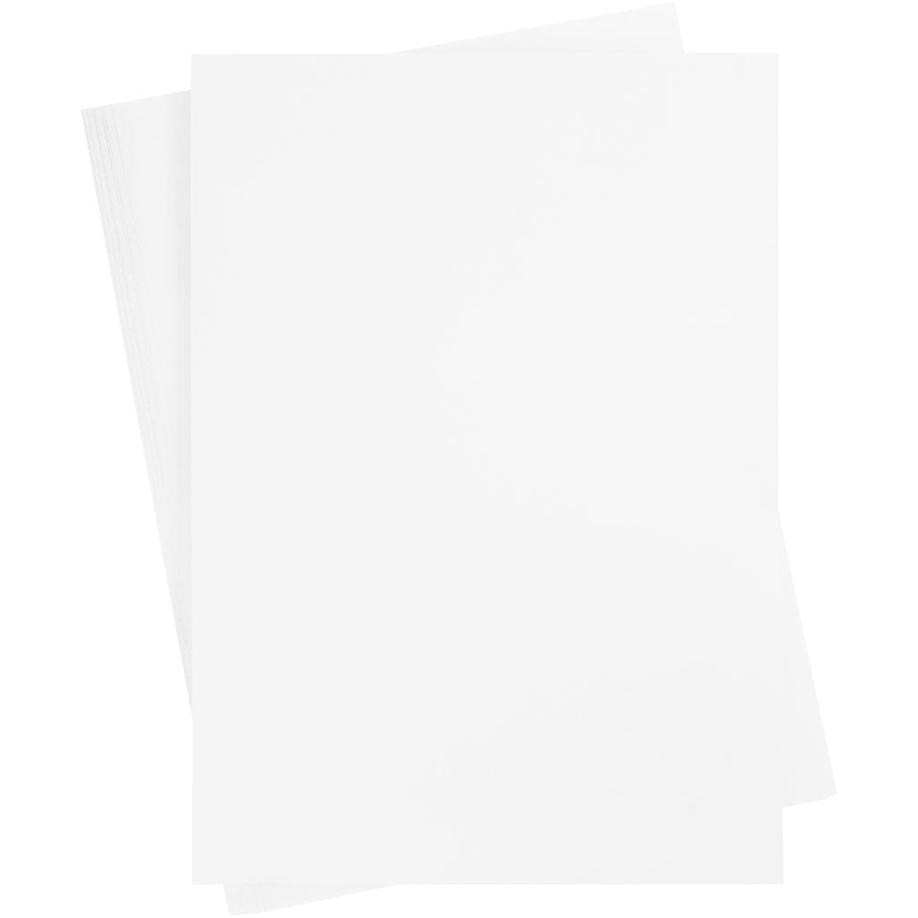 Creativ Company Farbkarton, Blatt 460x640 mm, 210-220 gr, weiß, 25 Blatt 1 Karton