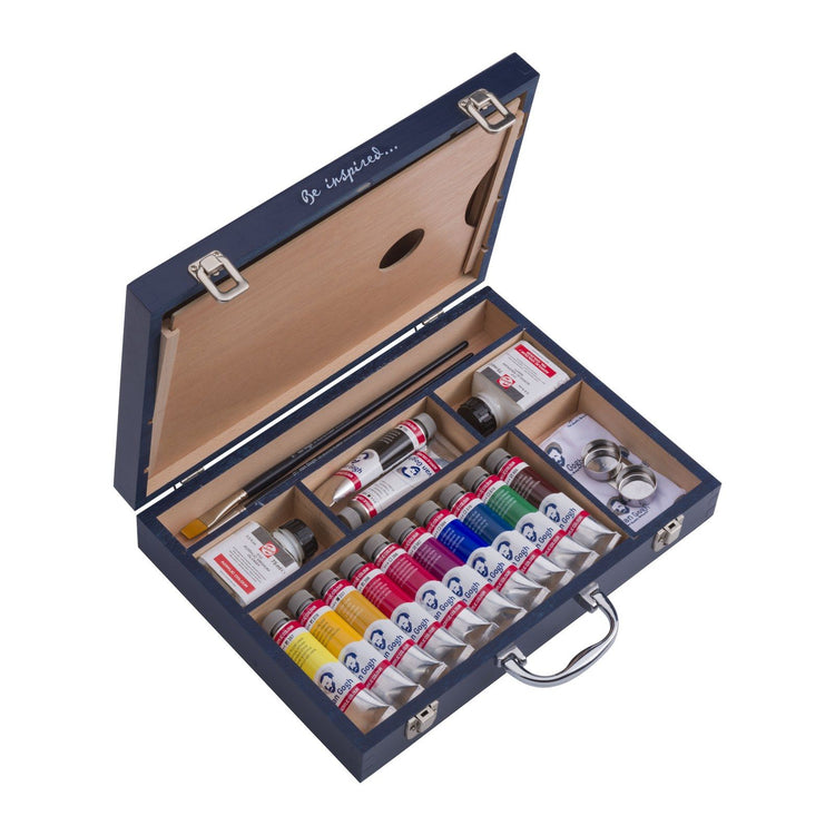 Van Gogh • Acrylfarben-Starterbox XL 12 x 40 ml + Zubehör