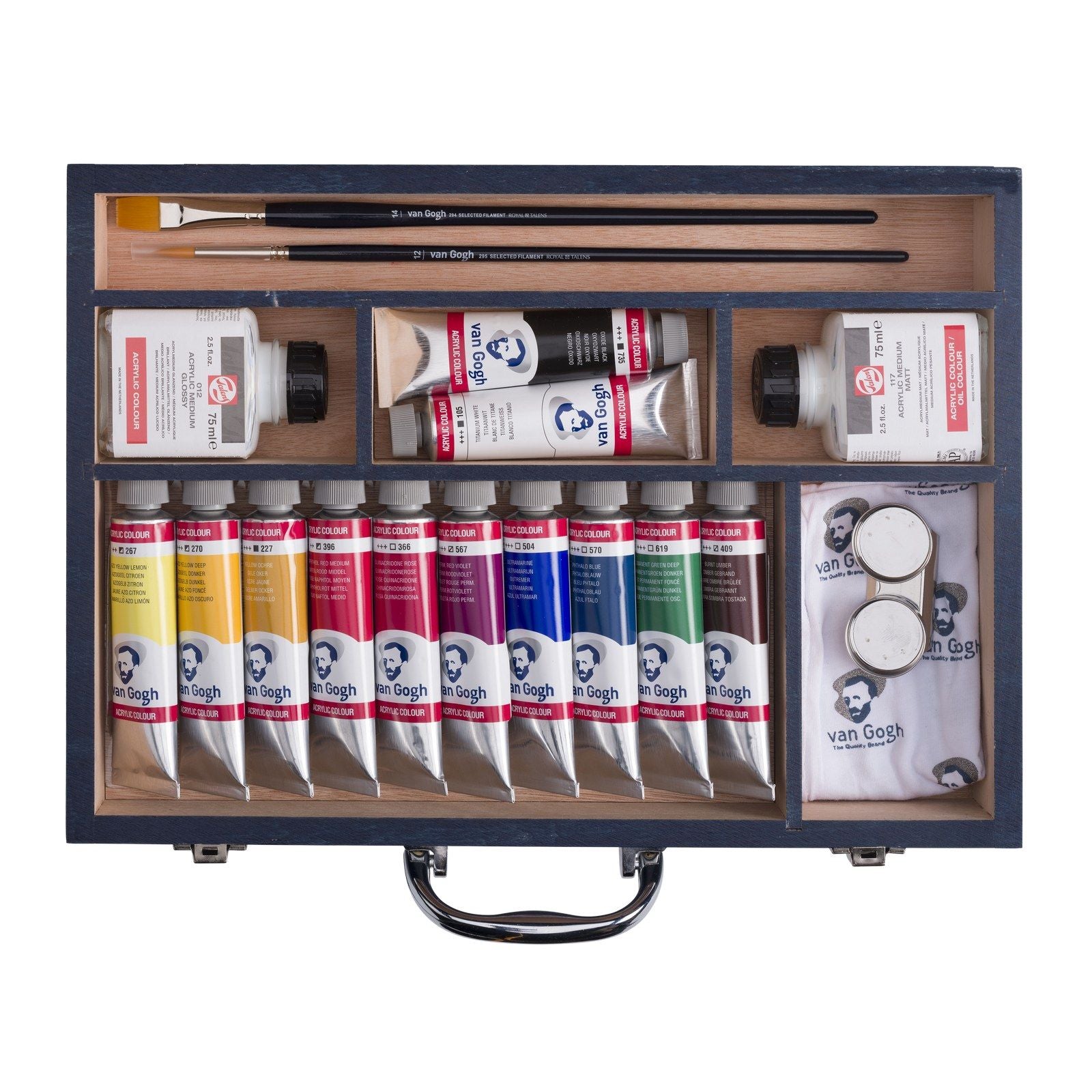Van Gogh • Acrylfarben-Starterbox XL 12 x 40 ml + Zubehör