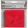 Creativ Firmennamenskarten, Größe 9x4 cm, 220 g, rot, 20 Stück, 1 Box