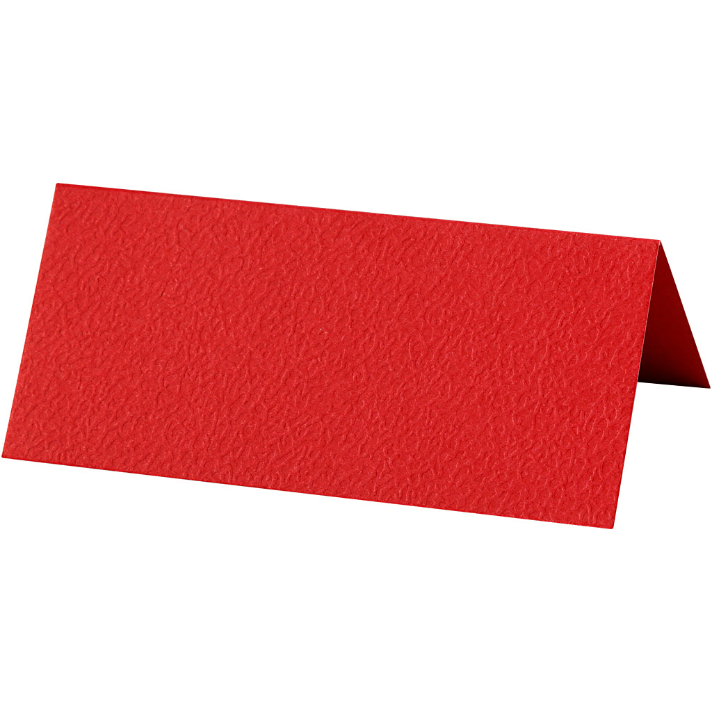 Creativ Firmennamenskarten, Größe 9x4 cm, 220 g, rot, 20 Stück, 1 Box