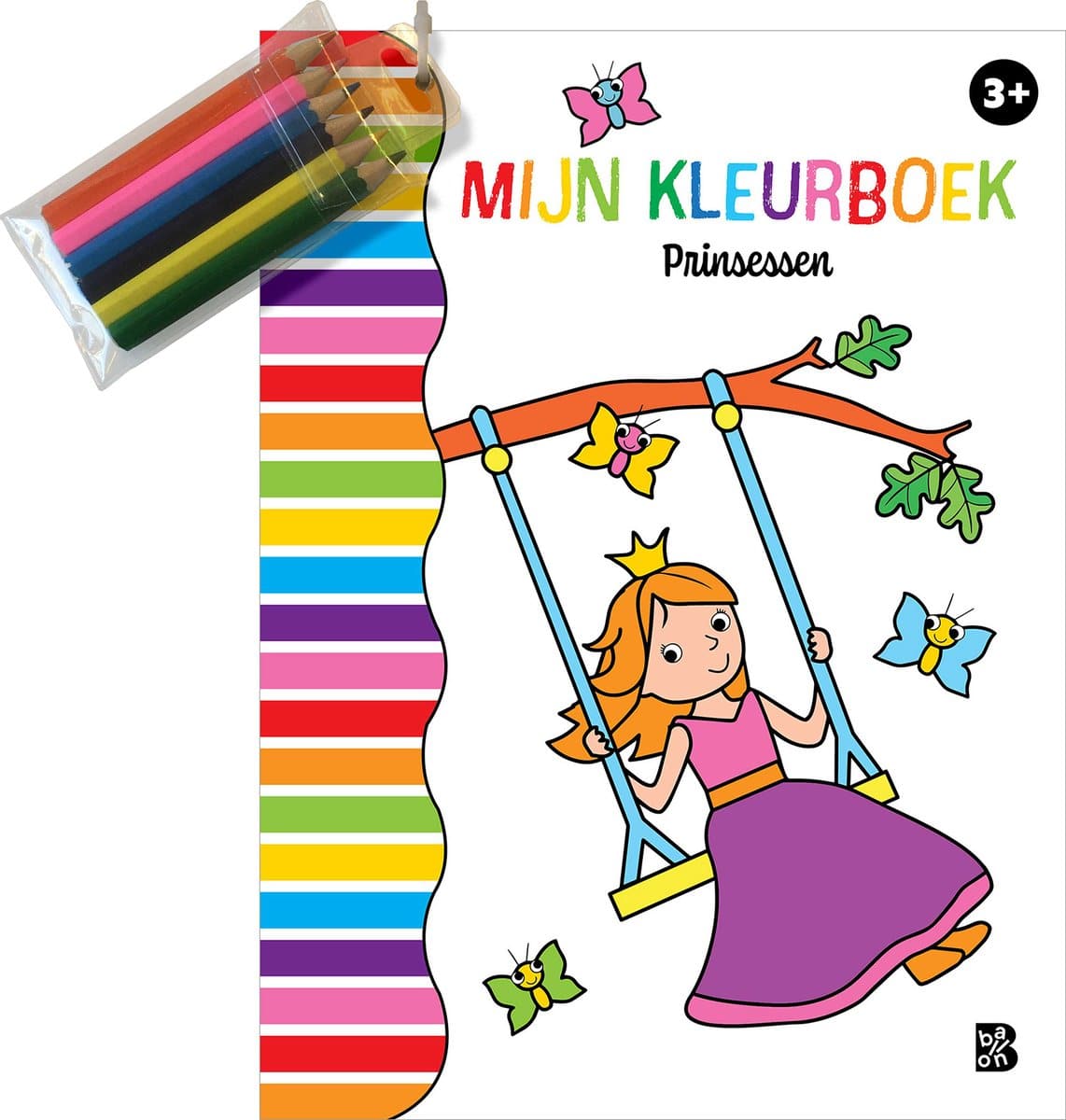 Das Luftballon-Malbuch Prinzessinnen mit 6 Buntstiften