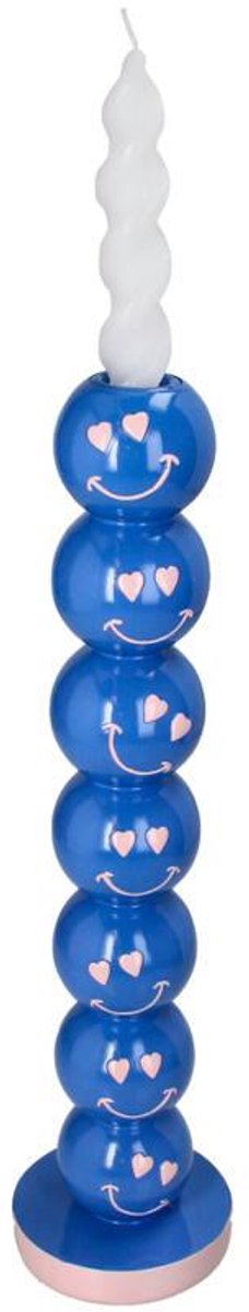 HD Collection Kerzenhalter Smiley Polyresin 9x9x36cm