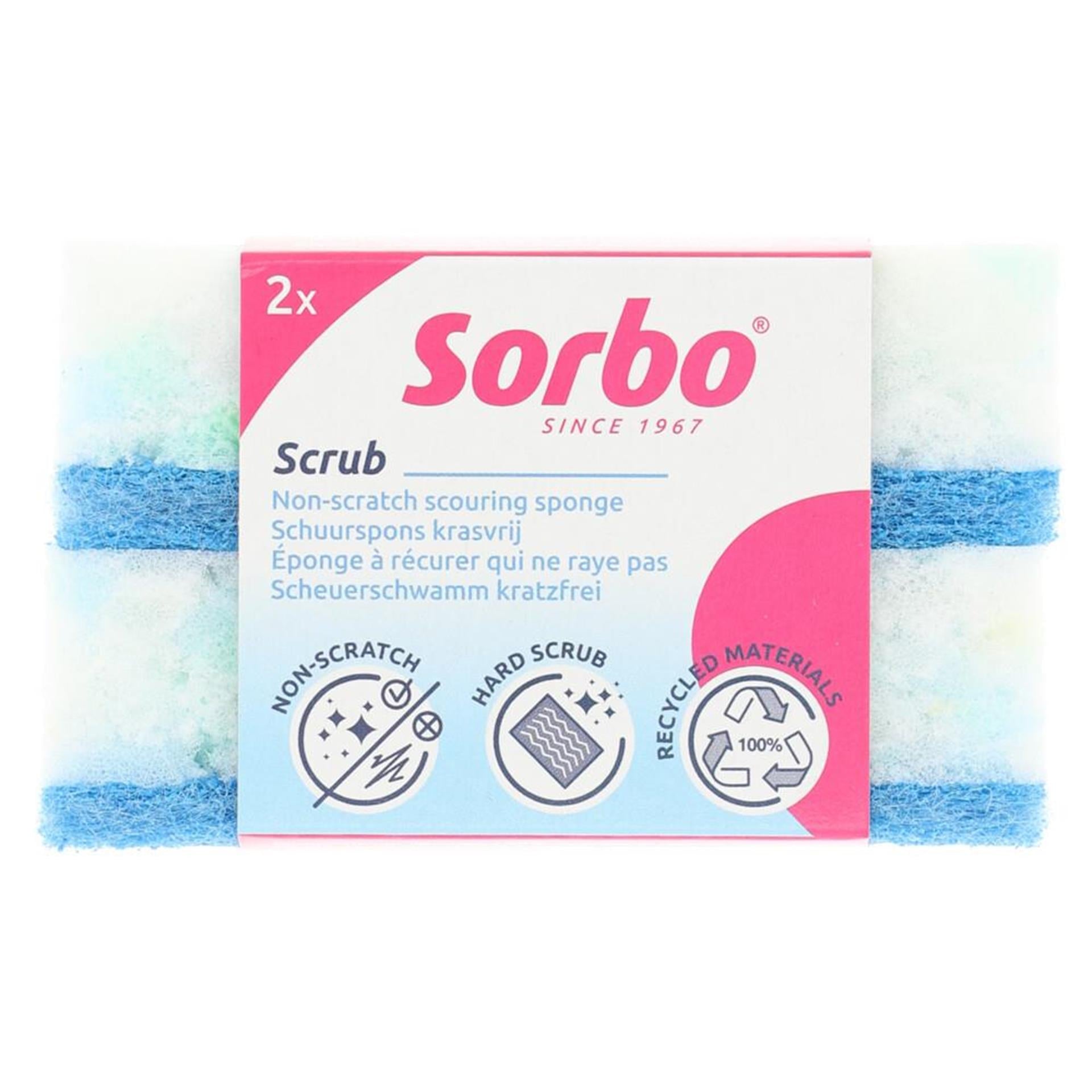 Sorbo recycelter Scheuerschwamm kratzfrei 2 Stk