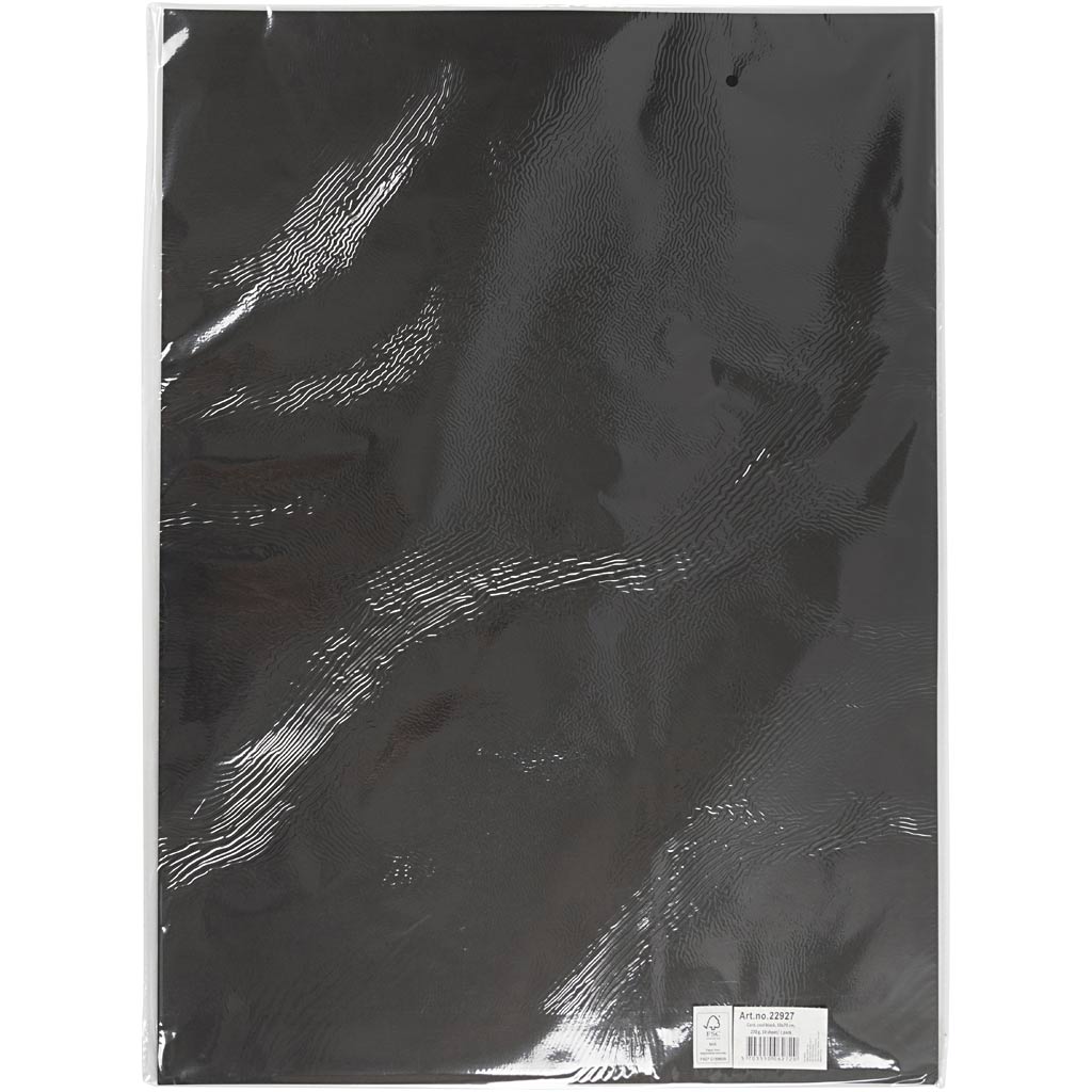 Creativ Firmenkarton, Blatt 50x70 cm, 270 gr, schwarz, 10 Blatt 1 Karton