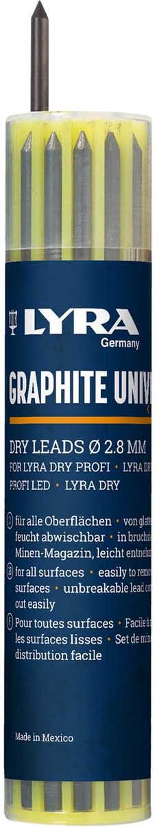 Lyra-Trockenminen Graphit Nachfüllung 12 Stück.
