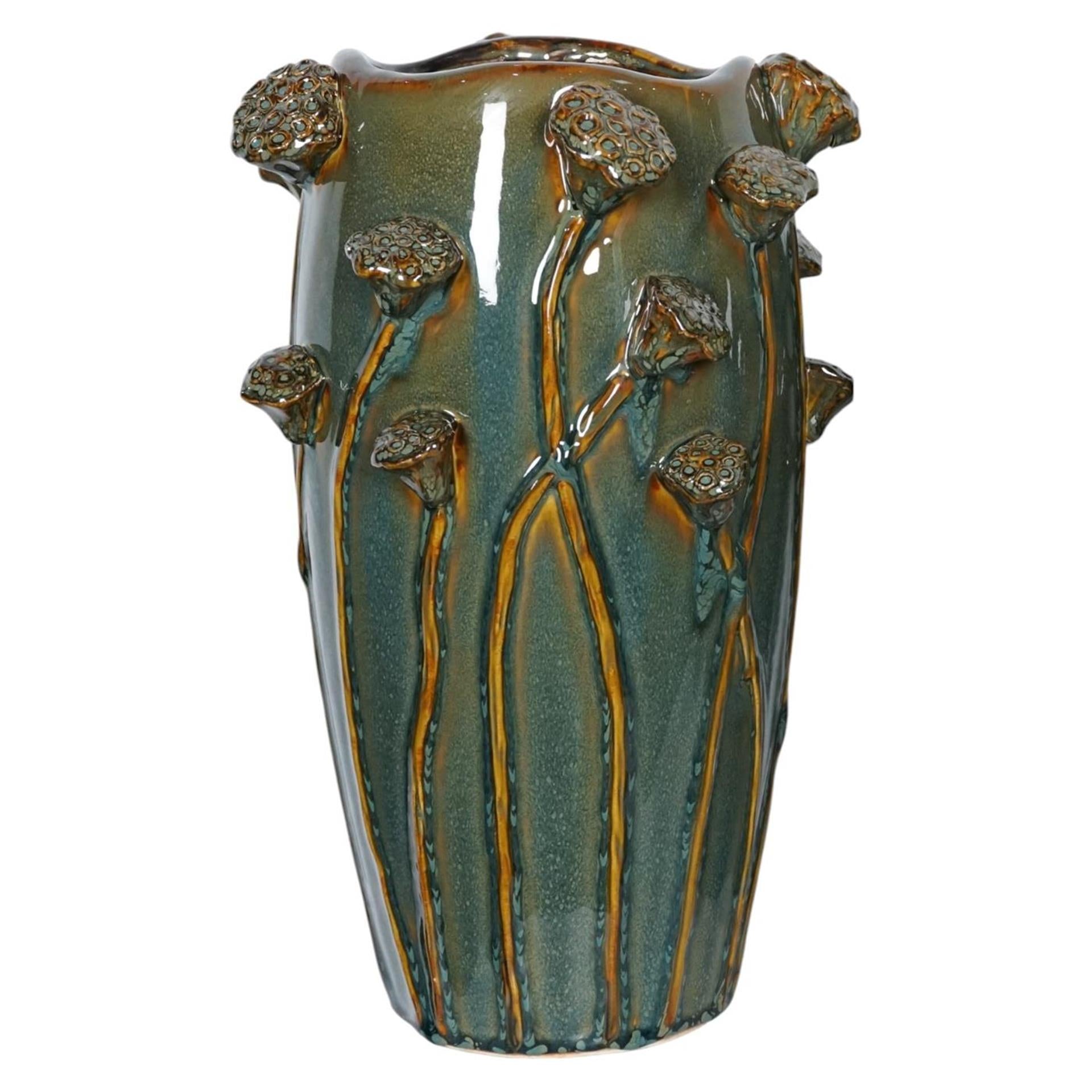 Mansion Atmosphäre Vase Bess Keramik grün 22x35,5cm