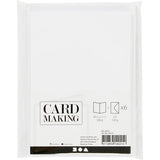 Creativ-Firmenkarten und Umschläge, Kartengröße 10,5 x 15 cm, Umschlaggröße 11,5 x 16,5 cm, 110+230 g, weiß, 6er-Set 1 Box - afbeelding 2