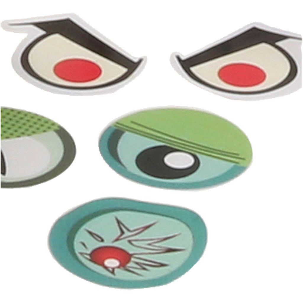 Creativ Company Aufkleber Augen und Schnurrbart, 2000st.