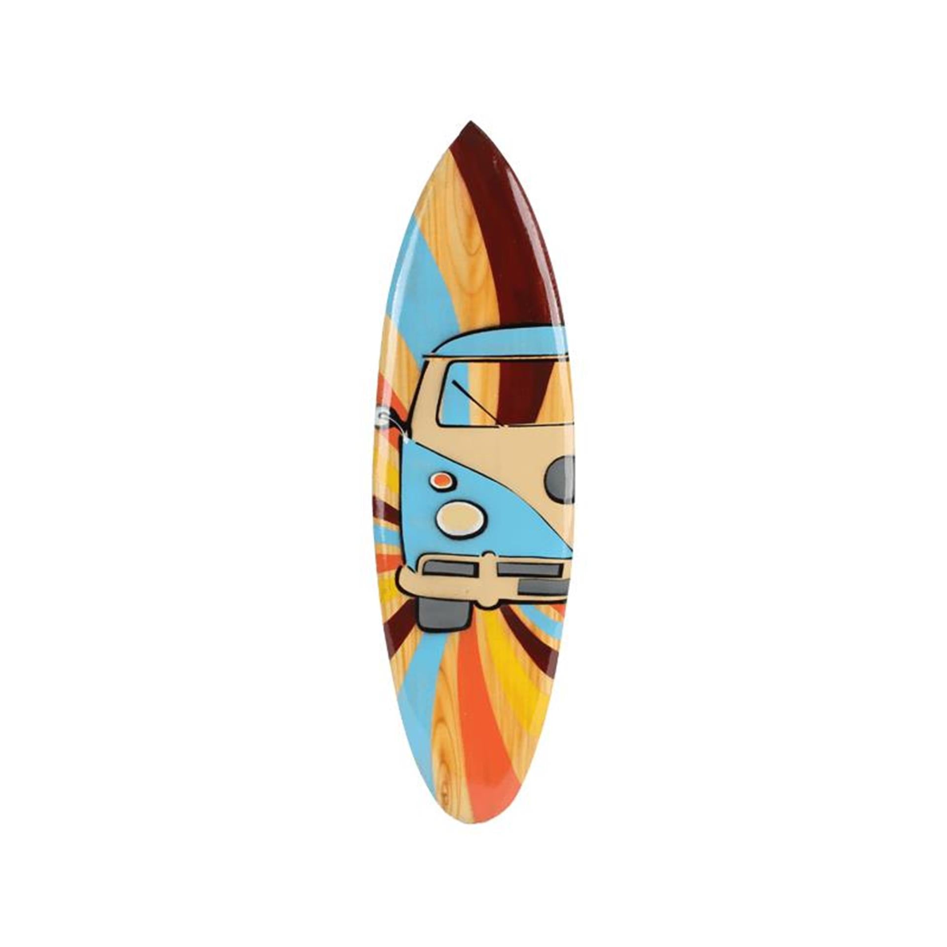 Cosydecor Surfbrett Holzbus 50x14x1cm