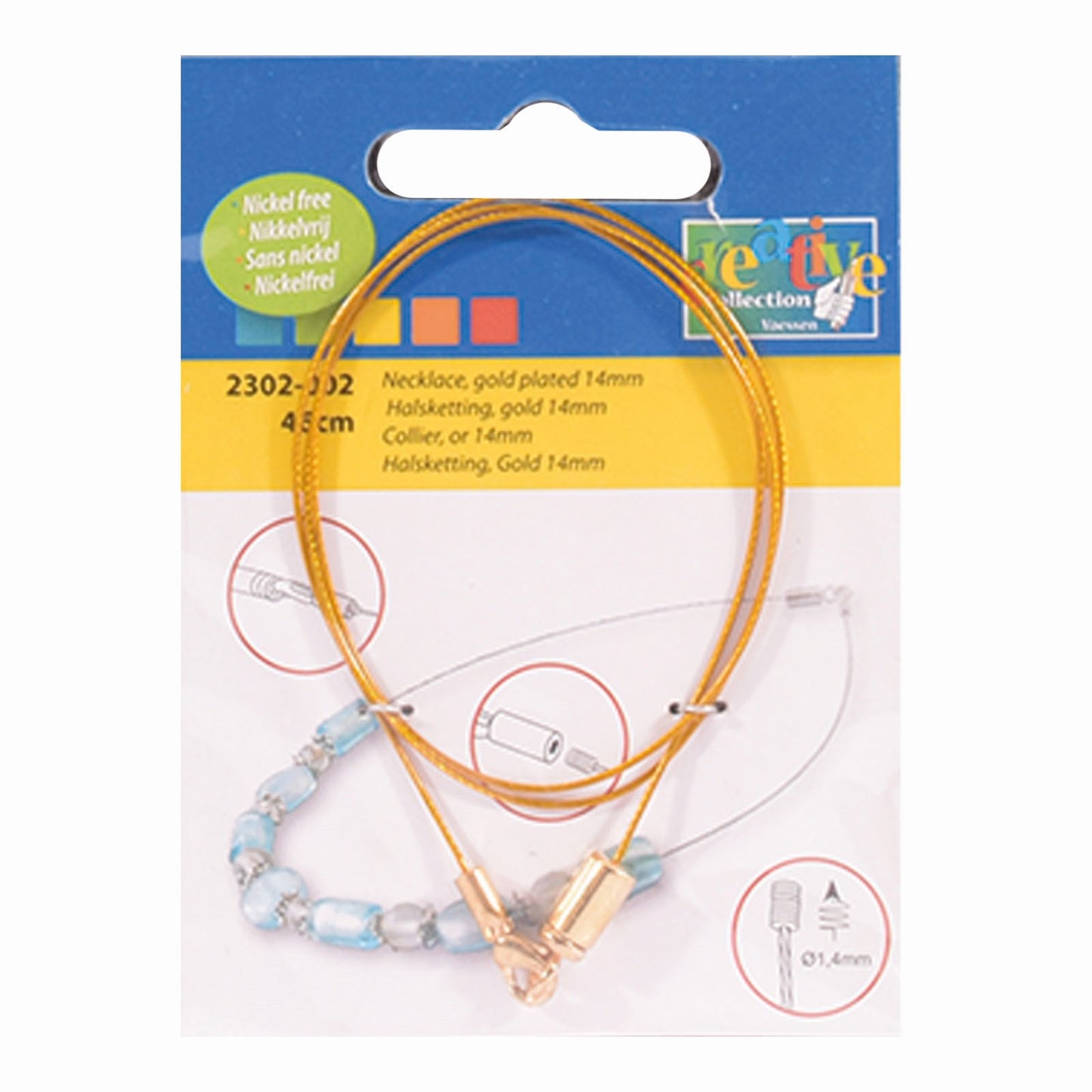 Vaessen creative • Kette 46 cm 14 mm vergoldet