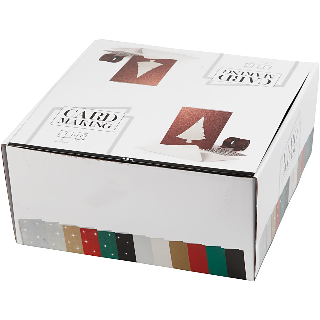 Creativ-Firmenkarten und Umschläge, Kartengröße 10,5 x 15 cm, Umschlaggröße 11,5 x 16,5 cm, 12 x 10 Box 1 Box