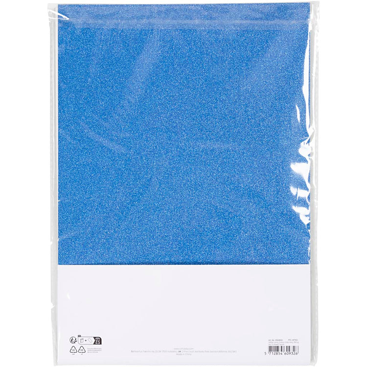 Glitzerkarton, A4, Farben können variieren, 250 gr, 10 Blatt, 1 Karton