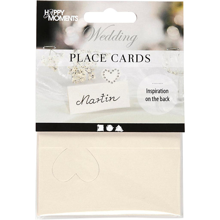 Creativ-Firmenkarten, Größe 8 x 8,5 cm, 120 g, gebrochenes Weiß, 20 Stück 1 Box